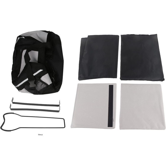 Сумка-переноска для велосипеда Jerys, універсальний велосипедний кошик для собак, знімний, 15x11x9,8 дюймів, оксфордська тканина, для маленьких та середніх собак