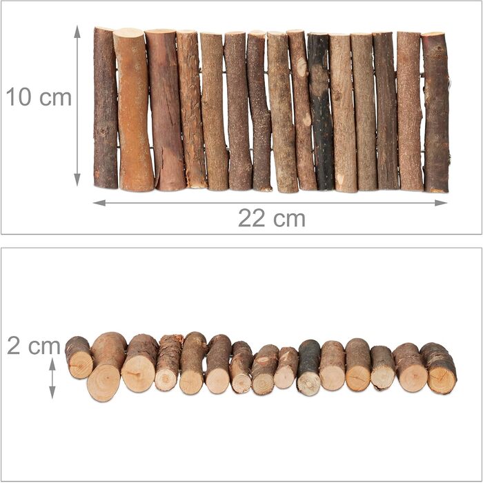 Міст для гризунів Relaxdays Nagerbrücke Holz, 40 x 65 см, аксесуари для клітки кроликів та морських свинок, гнучкий, дерев'яний міст, набір 3 шт.