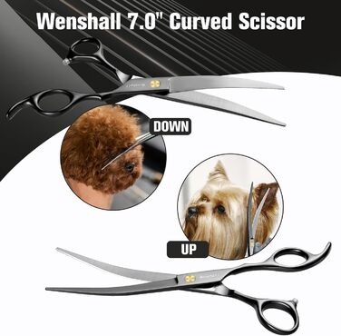 Набір професійних ножиць для грумінгу собак Wenshall 7.0 дюймів (5 шт.)
