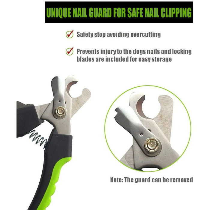 Професійна ножиця для стрижки кігтів собак - розроблена ветеринарами, з захистом кігтів