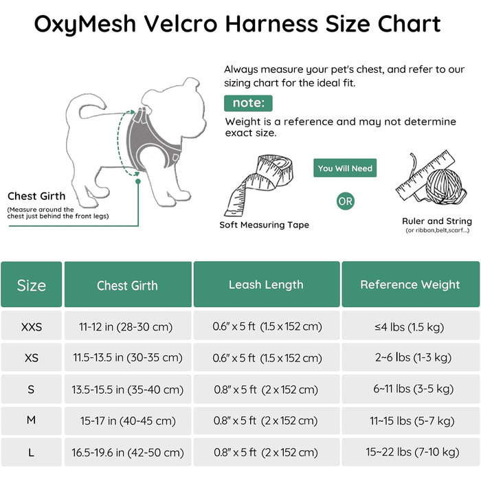 Шлейка для собак BELLA & PAL для маленьких собак з повідком, Step-in шлейка з Air Mesh, анти-тяга, світловідбиваюча, дихаюча, для цуценят, котяча шлейка, XS (30-35 см обхват грудей), Emerald
