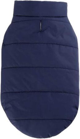 MISSMAO Теплий зимовий одяг для собак - флісова куртка з підкладкою, світловідбиваюча, для легкості одягання та зняття (S, Marine)