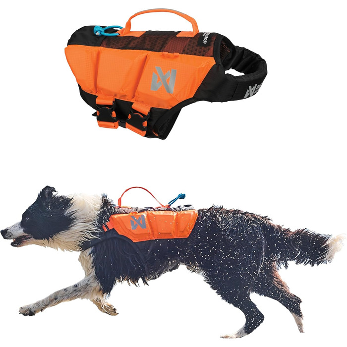 Жилет для собак Non-stop dogwear Protector Life Jacket, розмір 5, оранжевий/чорний