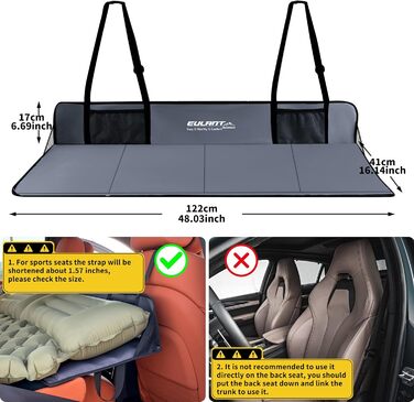 Підставка для автолюдків EULANT: розширює заднє сидіння для собак та комфортних подорожей