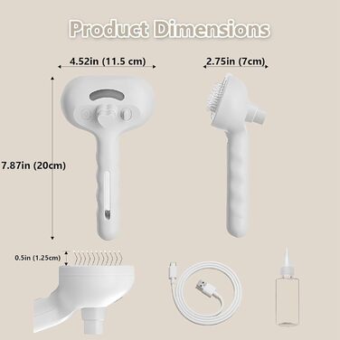 Парові щітки для котів та собак, масажні щітки з водяним туманом для догляду за шерстю