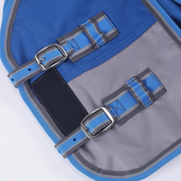 Водонепроникна дихаюча попона-дощовик для поні та міні-коней 1200D без підкладки, королівський синій, 80 см