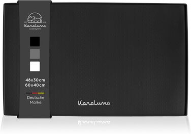 Підставка під посуд KaraLuna Premium Silikon, 60 x 40 см, чорна (кутова)