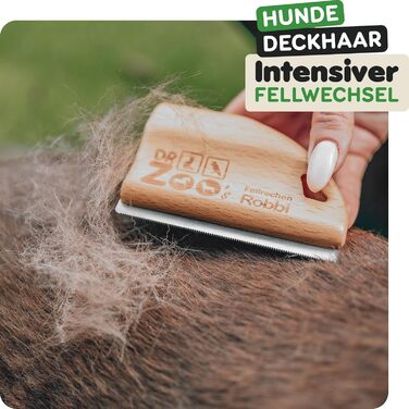 Дзеркальна щітка для собак DR Zoo 'Robbi' – ідеальна для грумінгу, видаляє підшерсток та короткий пух