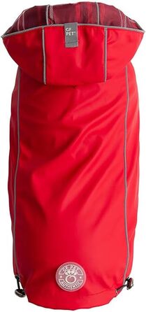 Жовтий дощовик для собак середнього розміру ElatoFit - водонепроникний, розмір H 33 см