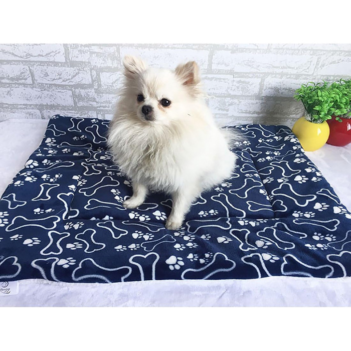 М'яка літня килимок для тварин, лежанка для собак та котів - кістка, 74x100 см