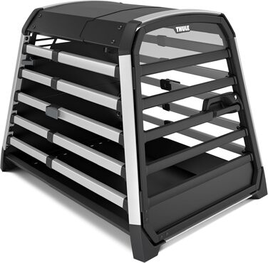 Трейлер для собак Thule Allax XL, чорний/алюміній - переносна переносна клітка для собак в авто