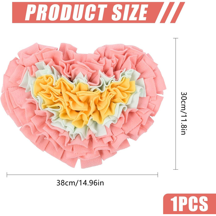 Schnüffelmatte для собак: інтерактивна килимок для годування, тренування, розваг (рожевий)