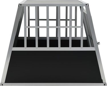 Транспортна переноска для собак Gecheer, складана переноска XXL для великих собак, алюміній та MDF, 65 x 91 x 69,5 см, для безпечного транспортування в автомобілі