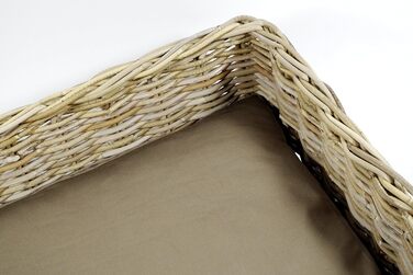 Корзина для собак Kobolo з ротанга з подушкою, 72x53x20 см