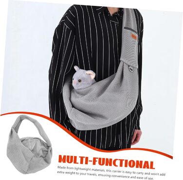 Переноска для собак і котів Toyvian - зручний рюкзак для подорожей та прогулянок. Легка переноска з сіткою, безпечна застібка.