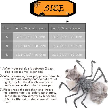 Костюм Павука на Хелловін для собак BAMY, кумедний аксесуар, сірий колір, косплей для домашніх тварин, розмір S (обхват грудей 30–41,9 см)