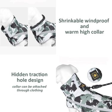 Зимовий одяг для собак: теплий пуловер та куртка для середніх та великих собак (2XL)