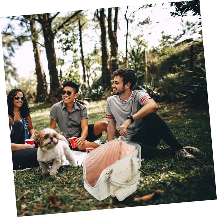 Переносна сумка-переноска для тварин Toyvian: дихаюча сумка для собак і котів, для подорожей, з великою кишенею для зберігання