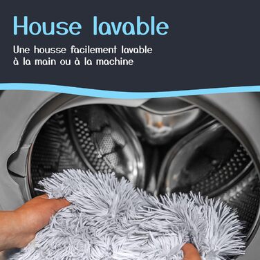 Кругле ліжко для собак та котів, діаметр 60 см, висота 15 см - м'яке, знімний коврик, нековзна підставка, сіре