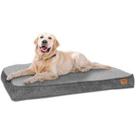 Килимок для собак ib style Dreams, м'яке ліжко для собак, килимок для сну, середні породи, зручне ліжко, знімний чохол, сірий, 100x68 см