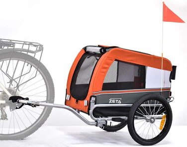 ПапіліоШоп Зета – вагончик для собак та котів, 3 розміри, стабільний, комфортний, практичний (Оранжевий)