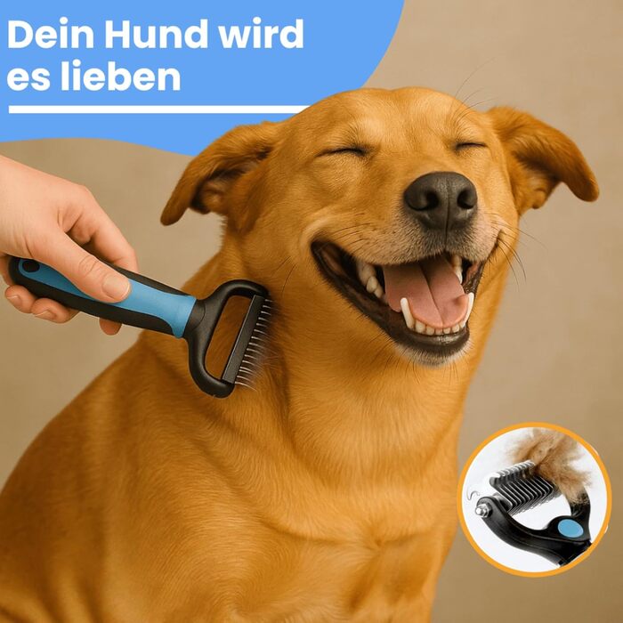 Щітка для видалення підшерстка та ковтунів Fellzauber, оранжева