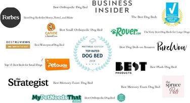 Ліжко для собак PetFusion з memory foam, 91 x 71 x 23 см, пісочник (плюш)