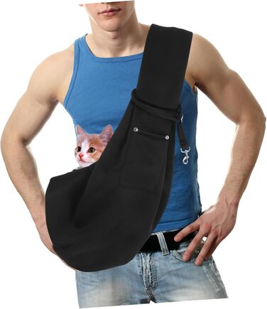 Сумка-переноска для собак та котів Toyvian, регульована, для подорожей, з кишенею