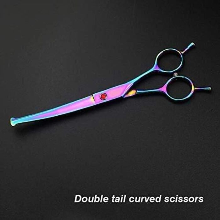 Набір професійних ножиць для грумінгу собак, котів та інших домашніх тварин QUNINE, різнокольорові