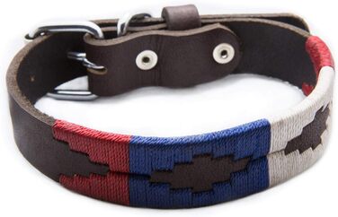 Шкіряний нашийник для собак Gaucho Goods The Patriot, розмір L, м'яка натуральна шкіра