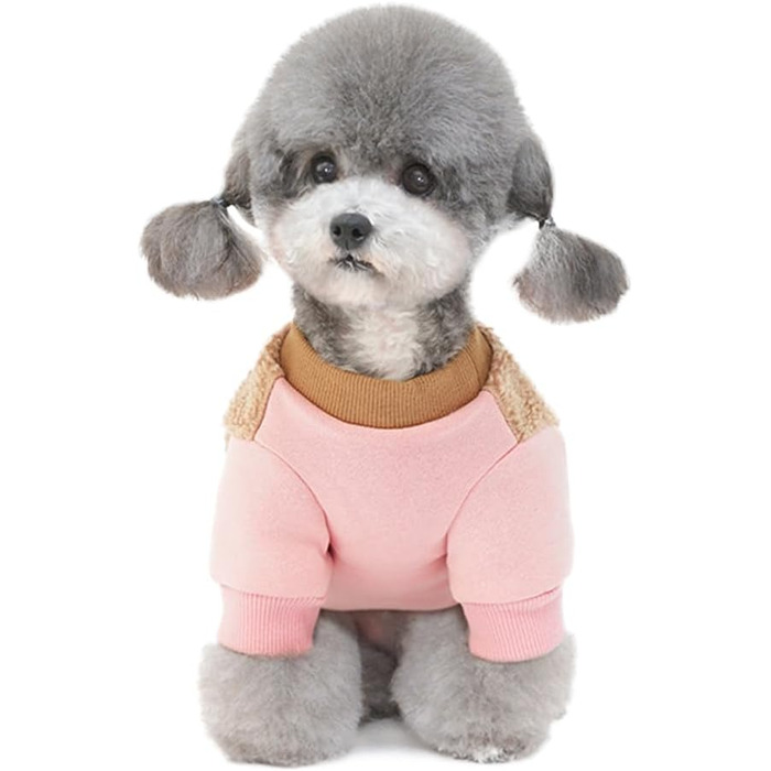 Зимнє обладнання для собак: тепла куртка для собак вагою до 8.8 кг, колір рожевий