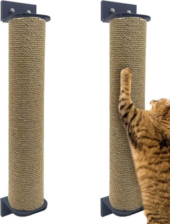Настінний когтеточка VCEPJH з натуральної джутової мотузки для котів, 2 шт., 38,1x6,9 см, жовтий, для клітки та меблів