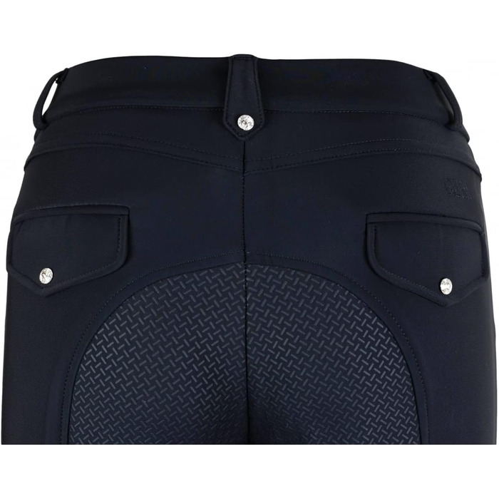 Лазура - жіночі зимові штани для верхової їзди Татьяна | Повний силіконовий наповнювач | Штани для верхової їзди з 2 бічними кишенями для телефону | Чорні або темно-сині штани для верхової їзди з повним наповнювачем | Верхова одяг розмір 34-46 42 Чорний