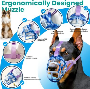 Майтка для собак: зручна, дихаюча, для дресирування та грумінгу (Blue, SIZE 6)