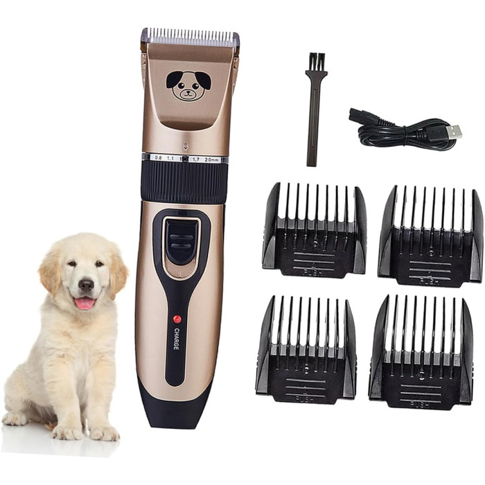 Машинка для стрижки шерсті тварин Supvox Tierhaarschneidemaschine з керамічним ножем, тиха та потужна