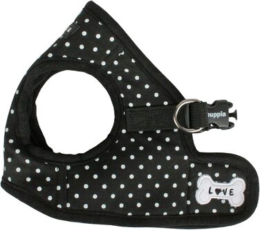 Шлея для собак Puppia Dotty B, м'яка нейлонова з принтом у горошок
