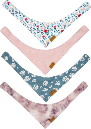 Набір бандани для собак Remy+Roo Elise, 4 шт, XL, преміум тканина, регульовані, унікальна форма