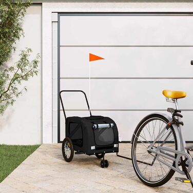 Фаркоп-причіп для собак Gecheer: міцний, з тканини Oxford та дахом з ПВХ, для безпечних та комфортних поїздок з домашніми тваринами