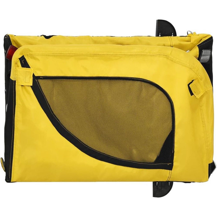 Причіп для велосипеда для собак, жовто-чорний, Oxford-Gewebe та залізо, LH80049