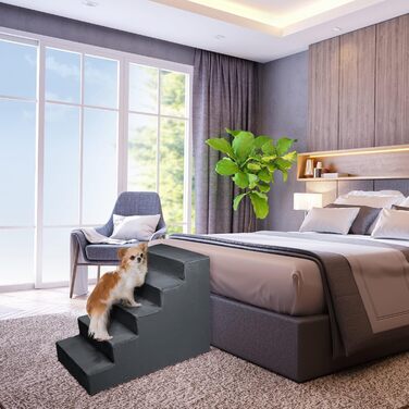 Сходи для собак Mg Design Marineblau: стабільна дерев'яна конструкція, для собак та котів, 40 x 45 x 5 см, 71 x 40.5 x 56 см