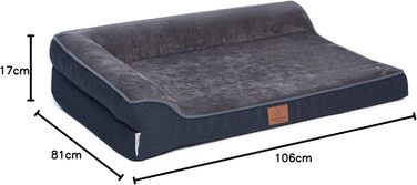 Ортопедичне лежанка для собак преміум-класу з піною 