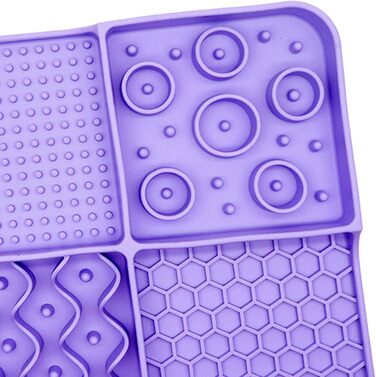 Лежак-ліжечко для собак і котів Kowaku з силіконовим ліжечком для ласощів, фіолетовий