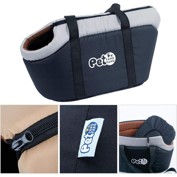 Дихаюча переноска для собак з знімним подушкою, чорна. Ідеально для покупок, прогулянок, подорожей з малими та середніми собаками, котами, цуценятами.