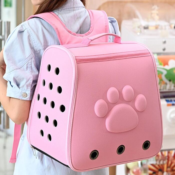 Трансформер-переноска для котів та маленьких собак | Легка, дихаюча переноска-рюкзак для тварин | Міцна переноска для котів та собак