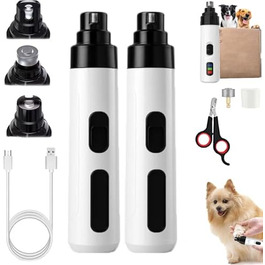 Шліфувальник для собачих кігтів, 2 шт. Стиль-2: безпечний, тихий, професійний