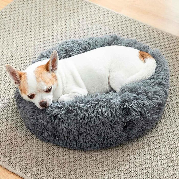 Крісло-лежанка для тварин InnovaGoods® Anti-Stress Bepess (40 см), сіре, для собак та котів