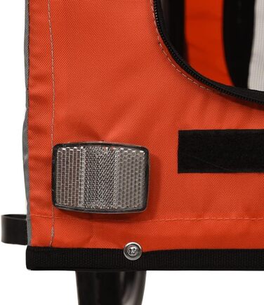 Festnight Причіп для велосипеда, переноска для собак, чорний та сірий, вантажність 45 кг