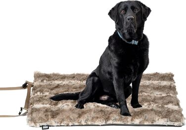 Водонепроникний килимок для собак Outdoor L (85x120 см) – килимок для собак, миючий, з наповнювачем 3 см – ідеальний для подорожей та дому – бежевий, Made in Germany 85 x 120 см