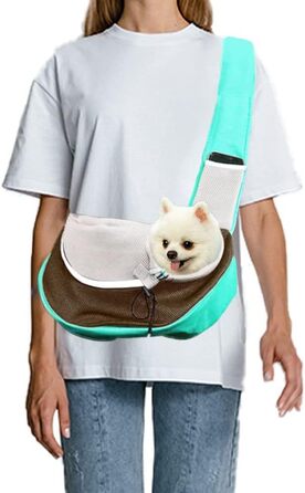 Транспортна сумка для собак та котів FeimaX Roa (S, Зелений)