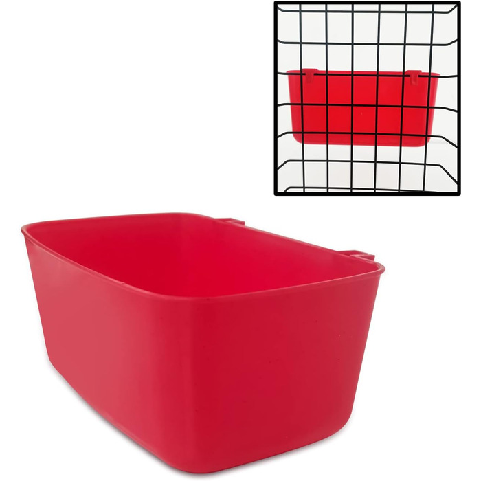 Годівниця-поїлка для клітки AMZSYLV 600 мл (26 шт.) сіра, для кроликів, птахів, котів, цуценят